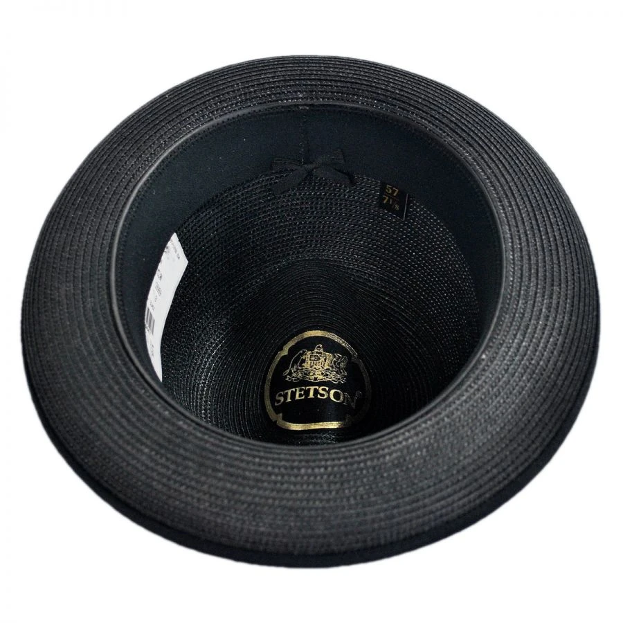 Stetson Latte Florentine Milan Straw Fedora Hat 5 Stetson Latte Florentine Milan Straw Fedora Hat - Image 3