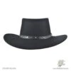Stetson Black Hawk Crushable Wool Felt Gambler Cowboy Hat - Black