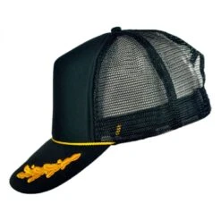 Otto Gold Leaves Mesh Trucker Snapback Baseball Cap -Fashion Hat Discount Store 110116