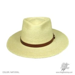 Teardrop Guatemalan Palm Leaf Straw Fedora Hat