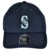 '47 BRAND Seattle Mariners MLB Clean Up Strapback Baseball Cap Dad Hat -Fashion Hat Discount Store 127997