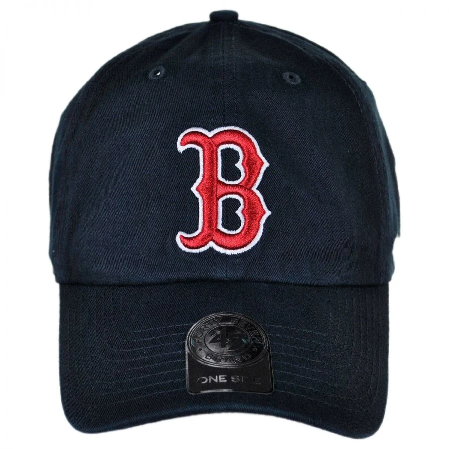 '47 BRAND Boston Red Sox MLB Home Clean Up Strapback Baseball Cap Dad Hat 3 '47 BRAND Boston Red Sox MLB Home Clean Up Strapback Baseball Cap Dad Hat