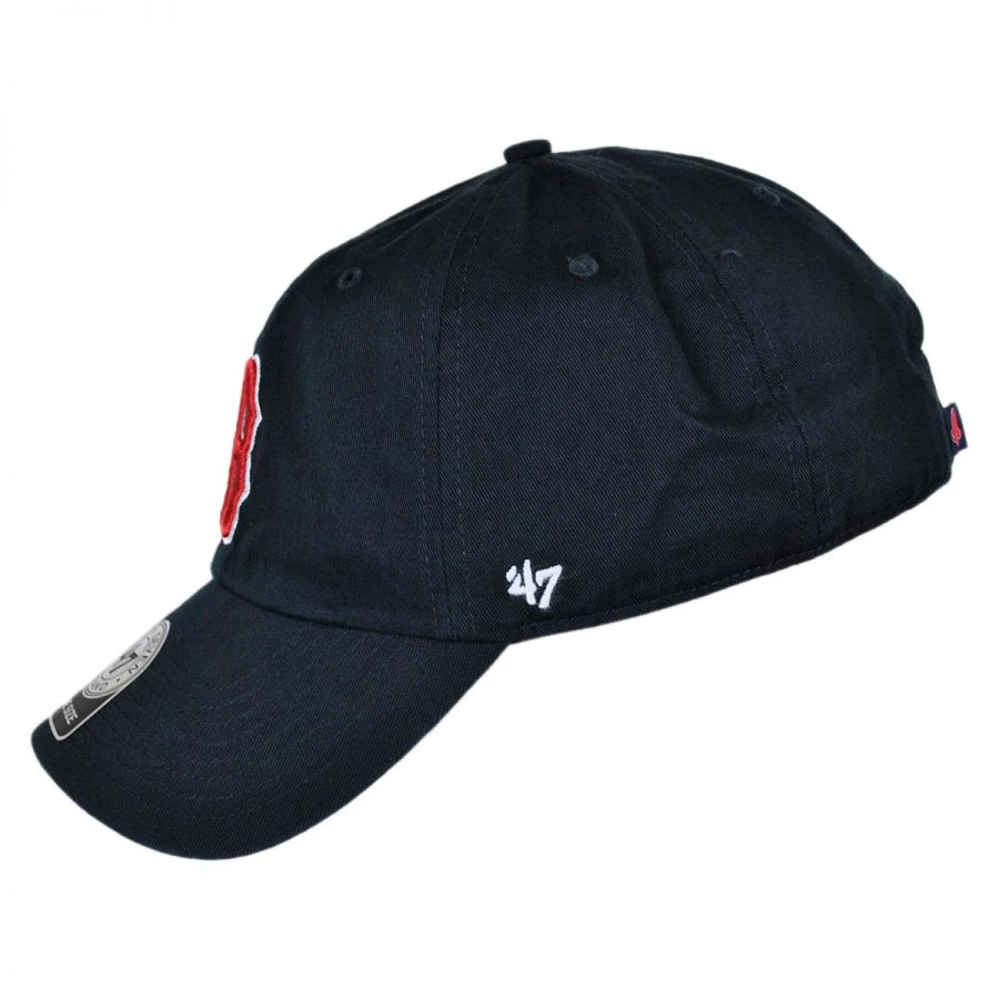 '47 BRAND Boston Red Sox MLB Home Clean Up Strapback Baseball Cap Dad Hat 4 '47 BRAND Boston Red Sox MLB Home Clean Up Strapback Baseball Cap Dad Hat - Image 2
