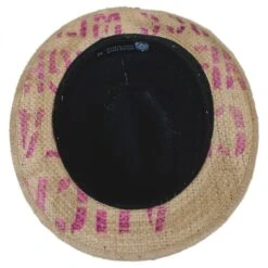 Havana Coffee Works Jute Mod Trilby Fedora Hat -Fashion Hat Discount Store 131417