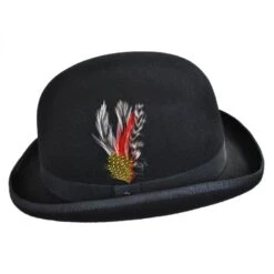 English Wool Felt Bowler Hat -Fashion Hat Discount Store 133899