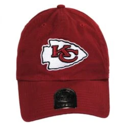 '47 BRAND Kansas City Chiefs NFL Clean Up Strapback Baseball Cap Dad Hat