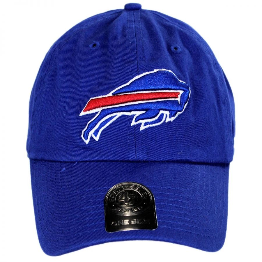 '47 BRAND Buffalo Bills NFL Clean Up Strapback Baseball Cap Dad Hat 3 '47 BRAND Buffalo Bills NFL Clean Up Strapback Baseball Cap Dad Hat