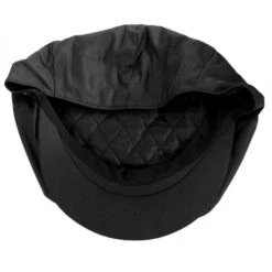 Waxed Cotton Newsboy Cap -Fashion Hat Discount Store 136771