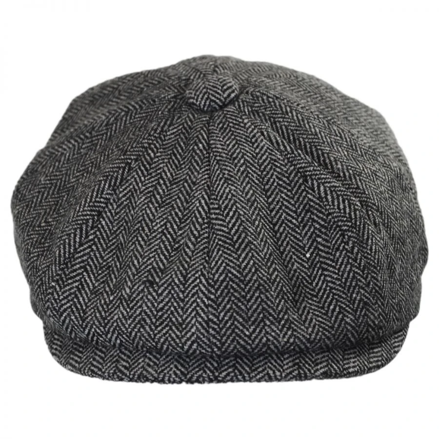 Kids' Herringbone Wool Blend Newsboy Cap 3 Kids' Herringbone Wool Blend Newsboy Cap