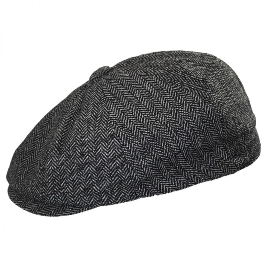 Kids' Herringbone Wool Blend Newsboy Cap 4 Kids' Herringbone Wool Blend Newsboy Cap - Image 2