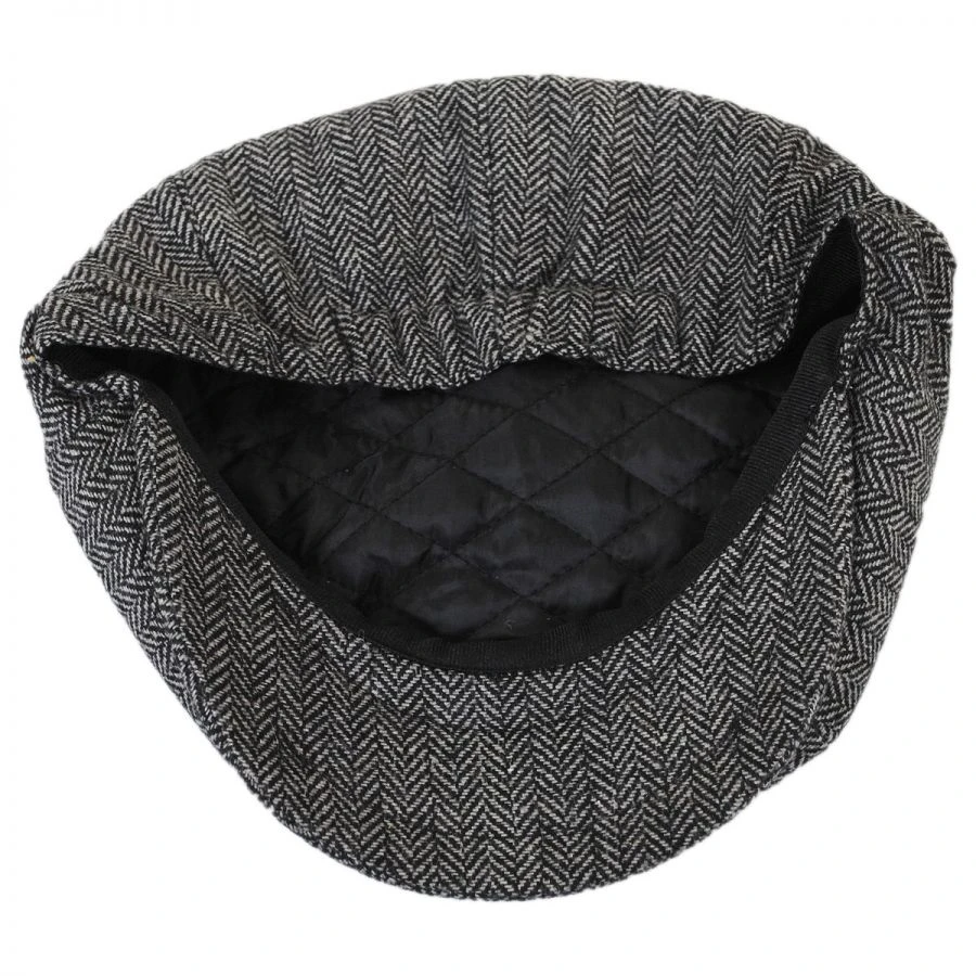 Kids' Herringbone Wool Blend Newsboy Cap 5 Kids' Herringbone Wool Blend Newsboy Cap - Image 3