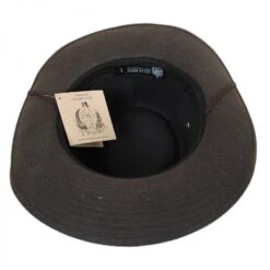 The McKenzie Waxed Cotton Outback Hat -Fashion Hat Discount Store 138176