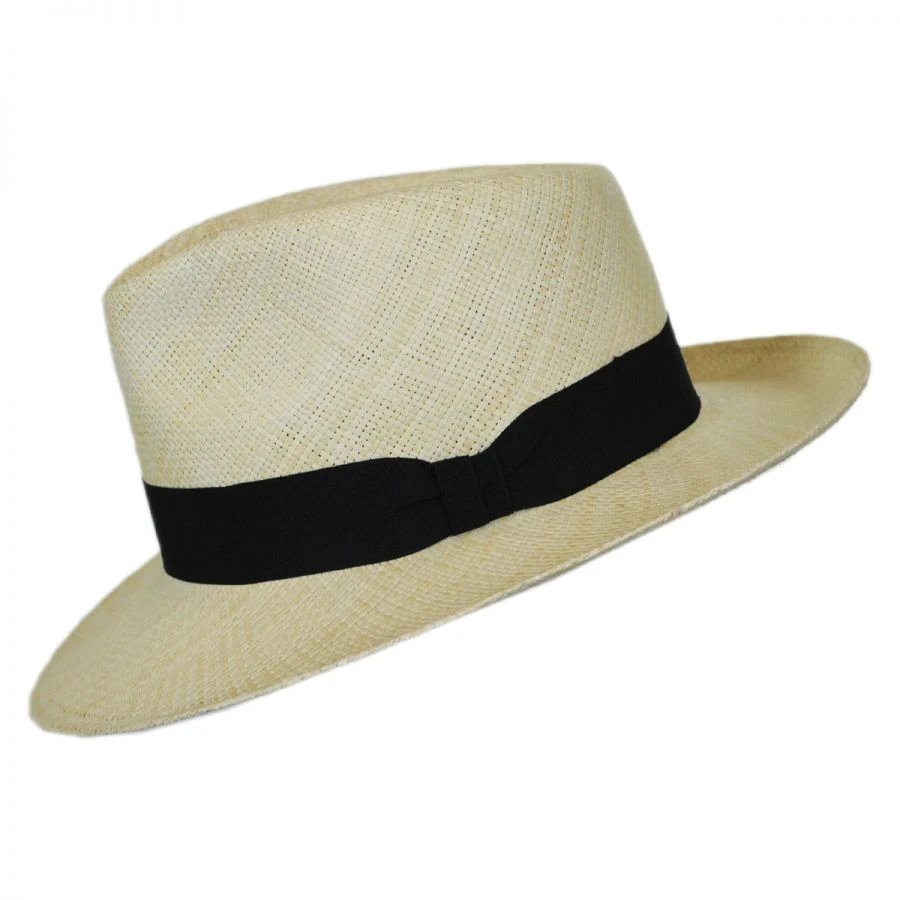 Panama Straw C-Crown Fedora Hat 4 Panama Straw C-Crown Fedora Hat - Image 2