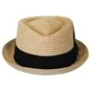 Toyo Straw Diamond Crown Fedora Hat -Fashion Hat Discount Store 147452