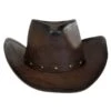 Faux Leather Western Hat -Fashion Hat Discount Store 150820