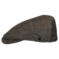 Hoxton Herringbone Plaid Wool Blend Ivy Cap -Fashion Hat Discount Store 185690