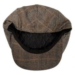 Hoxton Herringbone Plaid Wool Blend Ivy Cap -Fashion Hat Discount Store 185693