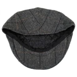 Holborn Herringbone Plaid Wool Blend Ivy Cap -Fashion Hat Discount Store 185783