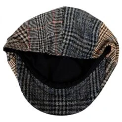 Baby Plaid Patchwork Wool Blend Newsboy Cap -Fashion Hat Discount Store 190848
