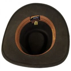 Officially Licensed Crushable Wool Felt Outback Hat - Brown -Fashion Hat Discount Store 194940