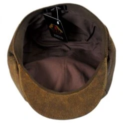 Leather Newsboy Cap - Brown -Fashion Hat Discount Store 196187