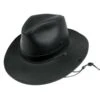 Leather Aussie Fedora Hat -Fashion Hat Discount Store 224783
