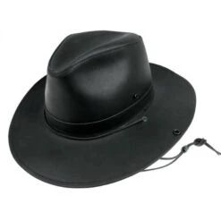 Leather Aussie Fedora Hat 6 Leather Aussie Fedora Hat -Fashion Hat Discount Store 224786