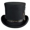 Steampunk Wool Felt Top Hat