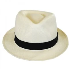 Bailey Guthrie Shantung Straw Fedora Hat