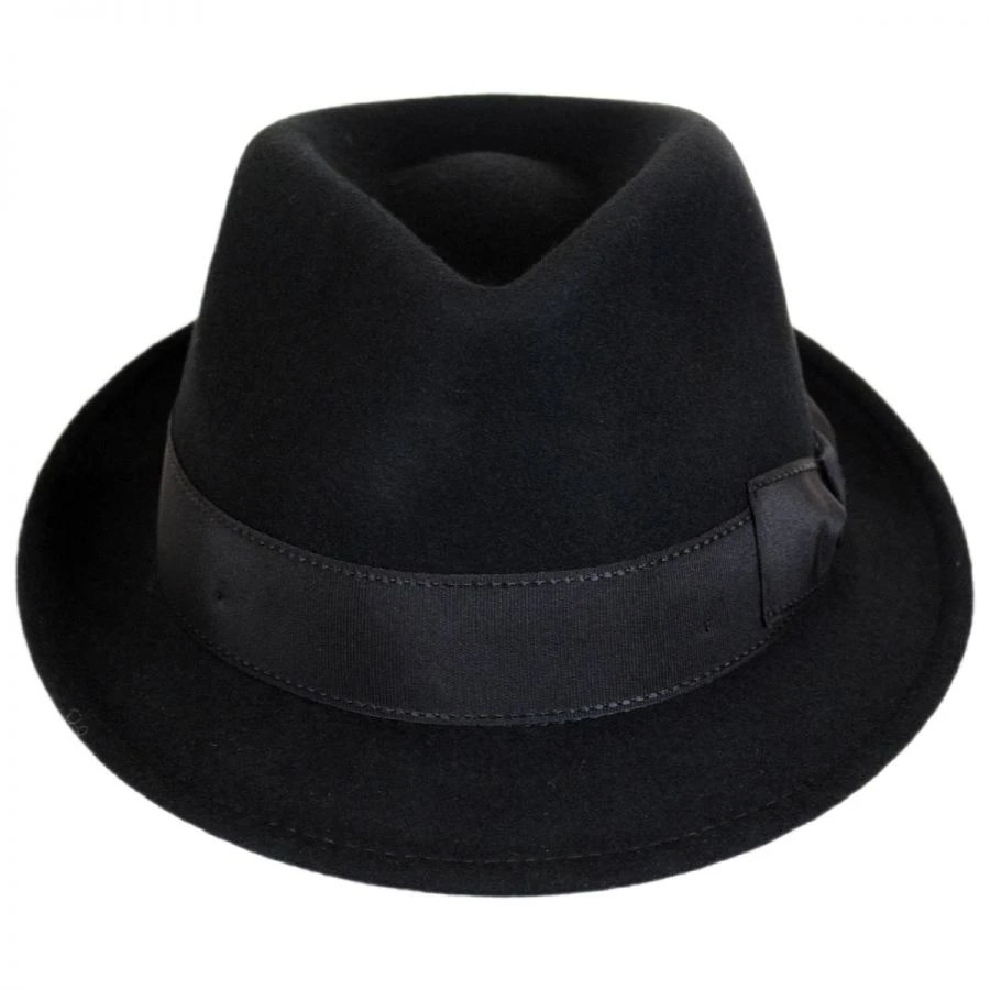 Teardrop Wool Felt Trilby Fedora Hat 3 Teardrop Wool Felt Trilby Fedora Hat