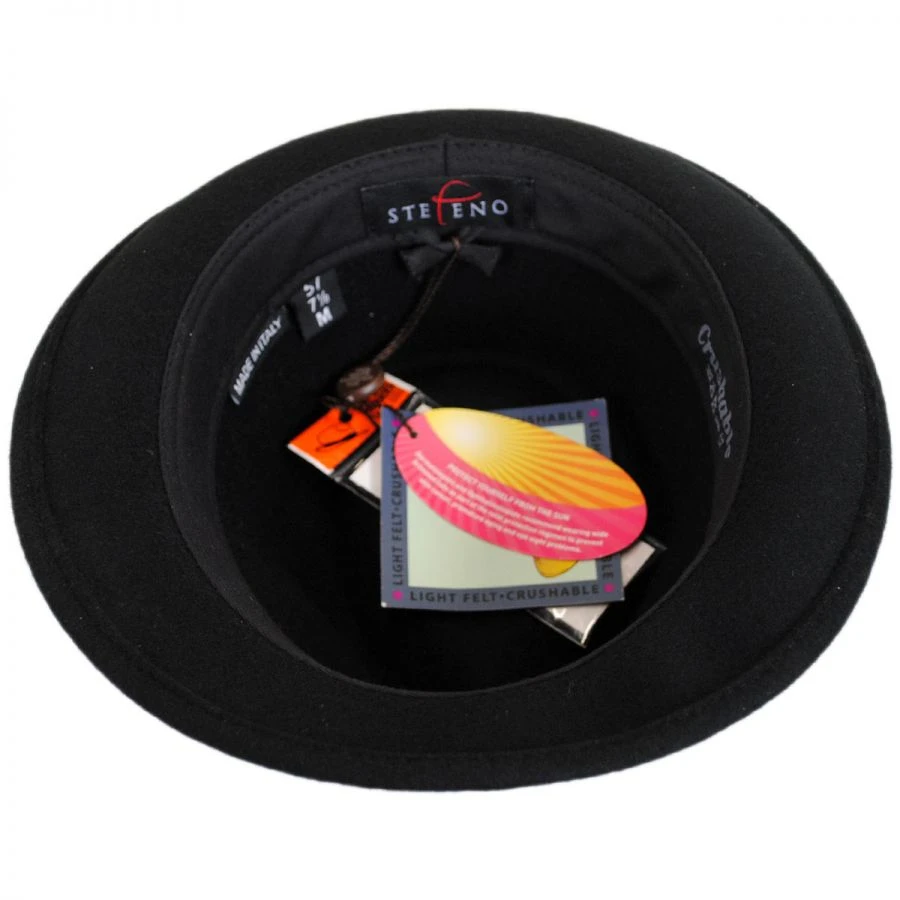 Teardrop Wool Felt Trilby Fedora Hat 5 Teardrop Wool Felt Trilby Fedora Hat - Image 3