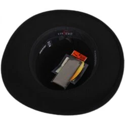 Hiker Wool Felt Safari Fedora Hat -Fashion Hat Discount Store 262430