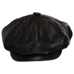 Bailey Noclin Leather Newsboy Cap