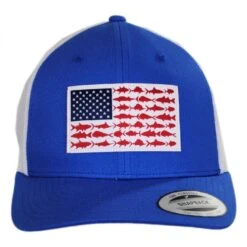 Columbia Sportswear PFG Fish Flag Mesh Snapback Baseball Cap