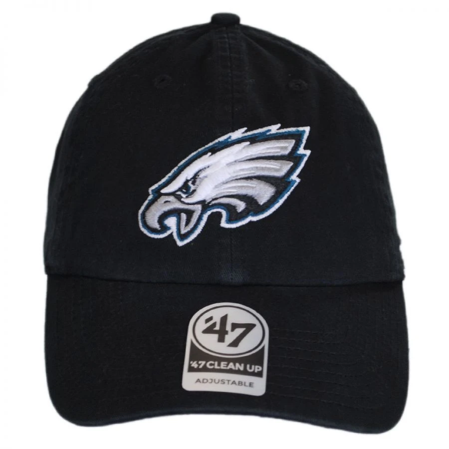 '47 BRAND Philadelphia Eagles NFL Clean Up Strapback Baseball Cap Dad Hat 3 '47 BRAND Philadelphia Eagles NFL Clean Up Strapback Baseball Cap Dad Hat