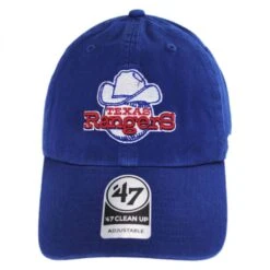 '47 BRAND Texas Rangers MLB Cooperstown Clean Up Strapback Baseball Cap Dad Hat