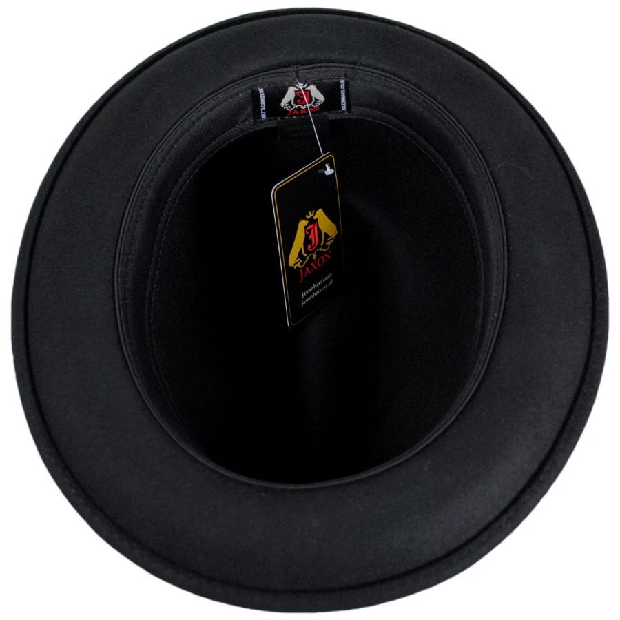 Blues Crushable Wool Felt Trilby Fedora Hat 5 Blues Crushable Wool Felt Trilby Fedora Hat - Image 3