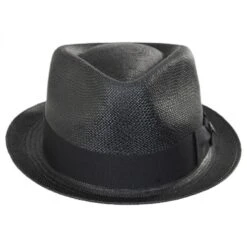 Boston Panama Straw Trilby Fedora Hat