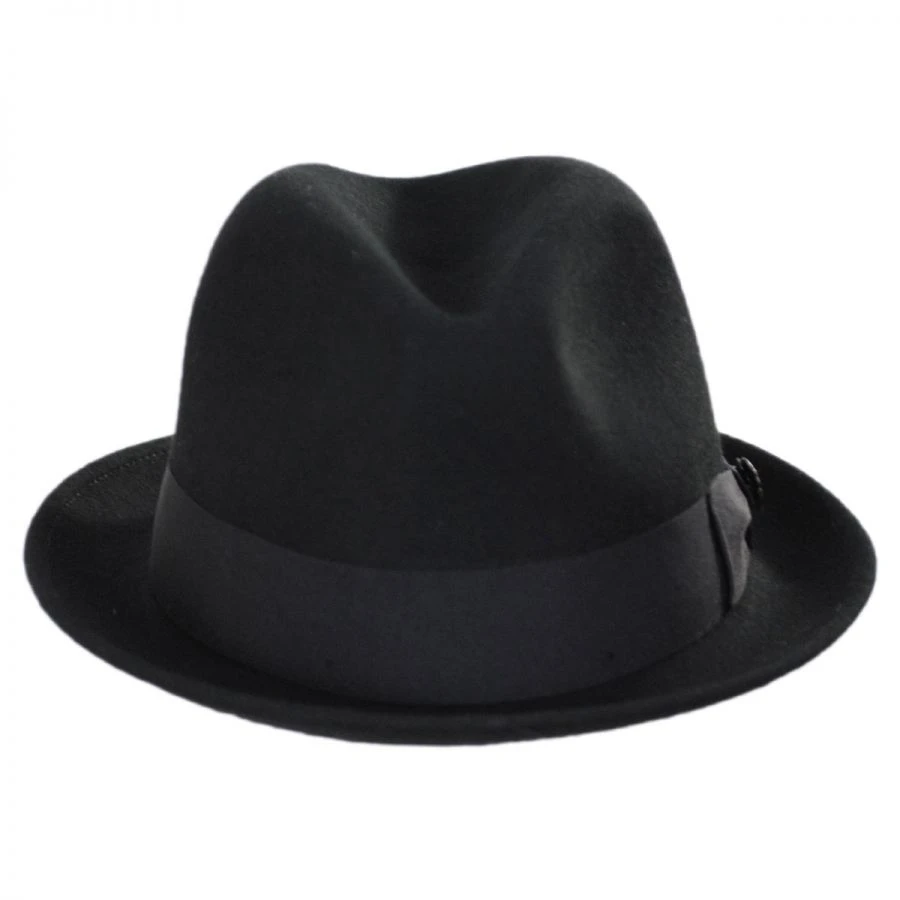 Milano Wool Felt Trilby Fedora Hat 3 Milano Wool Felt Trilby Fedora Hat