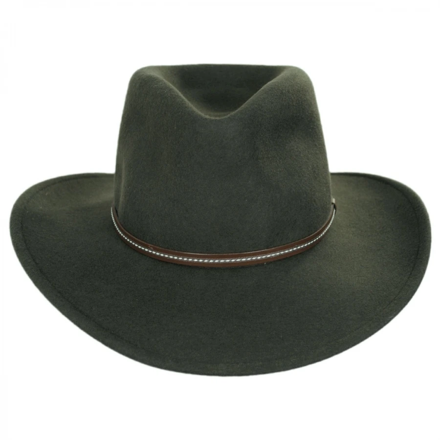 Stetson Gallatin Crushable Wool Felt Outback Hat 3 Stetson Gallatin Crushable Wool Felt Outback Hat