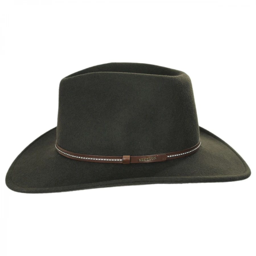 Stetson Gallatin Crushable Wool Felt Outback Hat 4 Stetson Gallatin Crushable Wool Felt Outback Hat - Image 2