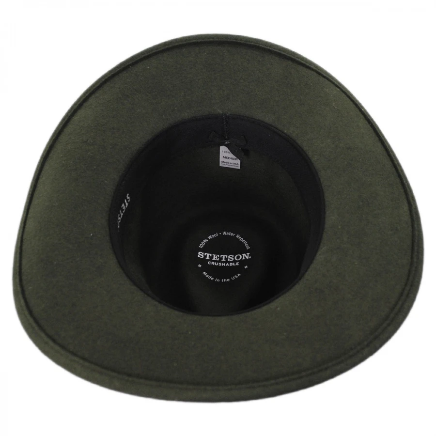 Stetson Gallatin Crushable Wool Felt Outback Hat 5 Stetson Gallatin Crushable Wool Felt Outback Hat - Image 3