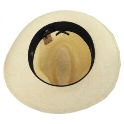 Classic Panama Straw Fedora Hat -Fashion Hat Discount Store 292088