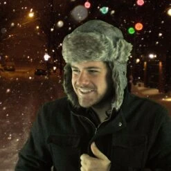 Herringbone Wool Blend Trapper Hat -Fashion Hat Discount Store 29216