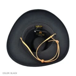 Crushable Wool Felt Chincord Outback Hat -Fashion Hat Discount Store 29333