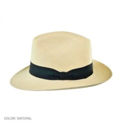 Brisa Grade 8 Panama Straw Fedora Hat -Fashion Hat Discount Store 29378
