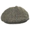 Stornoway Harris Tweed Wool Herringbone Flat Cap - Oatmeal -Fashion Hat Discount Store 296129