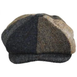 Lewis Harris Tweed Multi Wool Newsboy Cap
