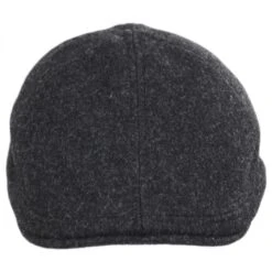 Melton Wool Pub Duckbill Cap - Dark Gray