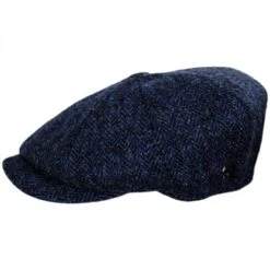 Harris Tweed Skye Wool Newsboy Cap -Fashion Hat Discount Store 306313